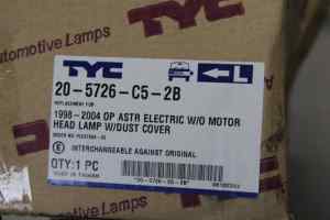 HOLDEN ASTRA TS Left Headlight (1998 1999 2000 2001 2002 2003 2004)