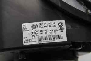 VOLKSWAGEN GOLF Mk6 (Std/Hella) Left Headlight (2009 2010 2011 2012 2013)