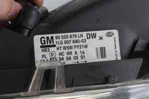 HOLDEN ASTRA TS Left Headlight (1998 1999 2000 2001 2002 2003 2004) [90520879]